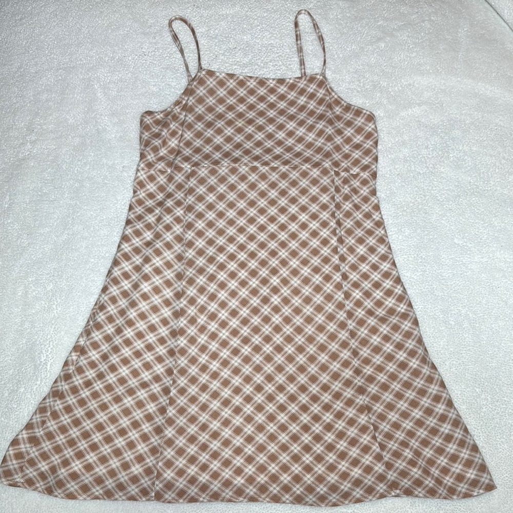 Abercrombie Kids Plaid Spaghetti Strap Dress Lined and with Pockets Size 13/14